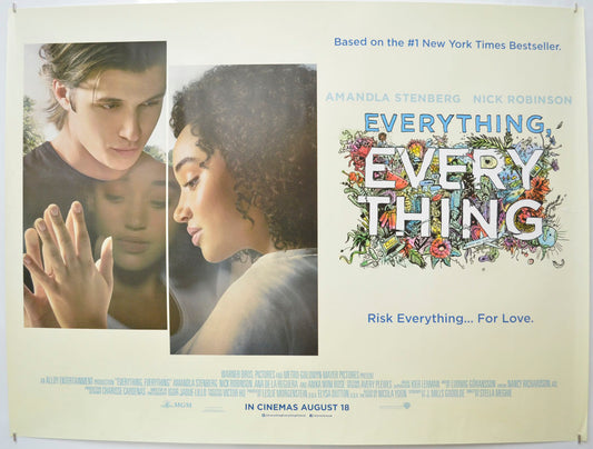 Everything, Everything  Original Quad Poster - Film Poster - Movie Poster