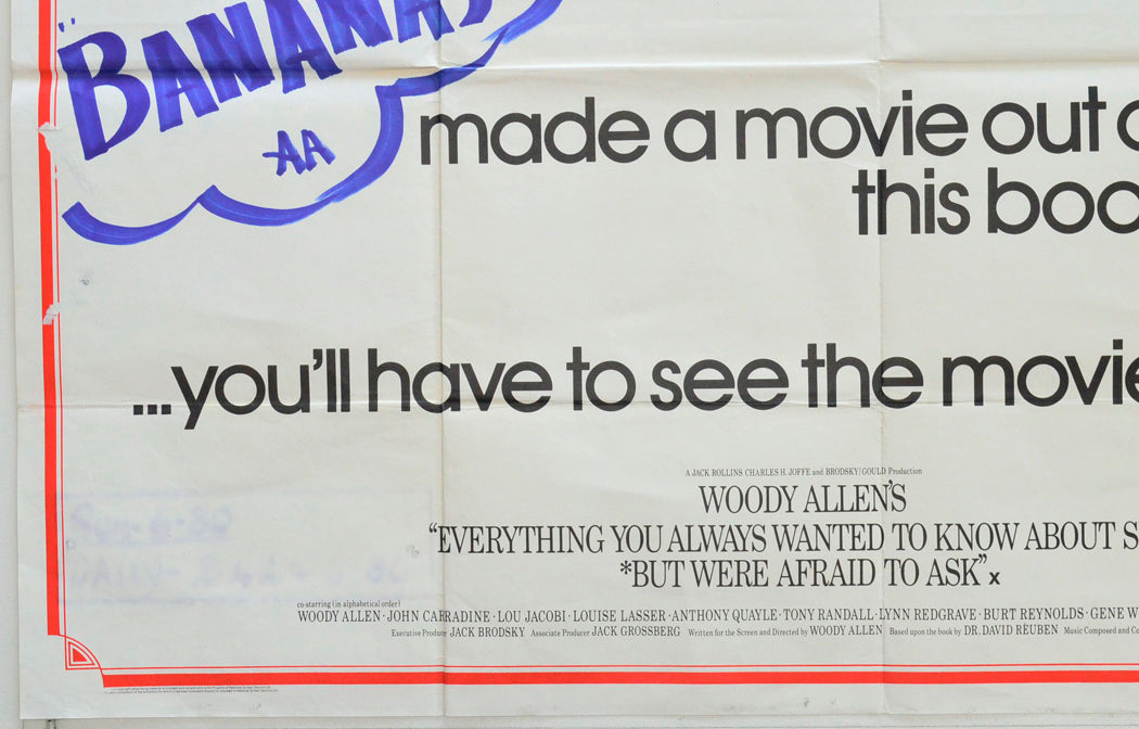 EVERYTHING YOU ALWAYS WANTED TO KNOW ABOUT SEX BUT WERE AFRAID TO ASK (Bottom Left) Cinema Quad Movie Poster 