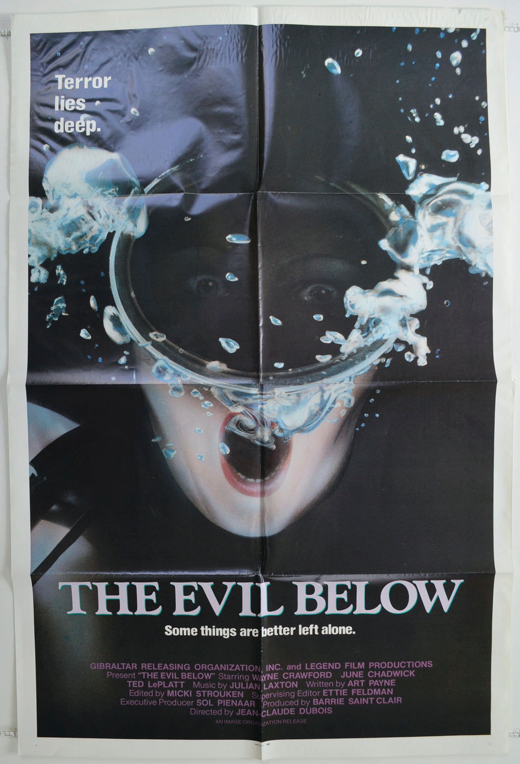 The Evil Below  Original One Sheet Poster - Film Poster - Movie Poster 