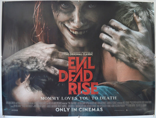 Evil Dead Rise Original Quad Poster - Film Poster - Movie Poster  