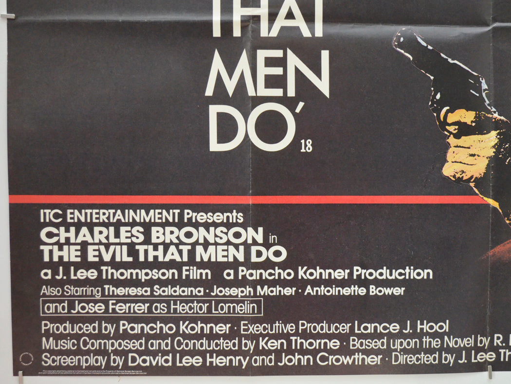 THE EVIL THAT MEN DO (Bottom Left) Cinema Quad Movie Poster 