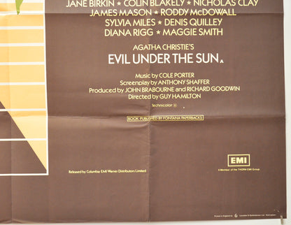 EVIL UNDER THE SUN (Bottom Right) Cinema Quad Movie Poster 