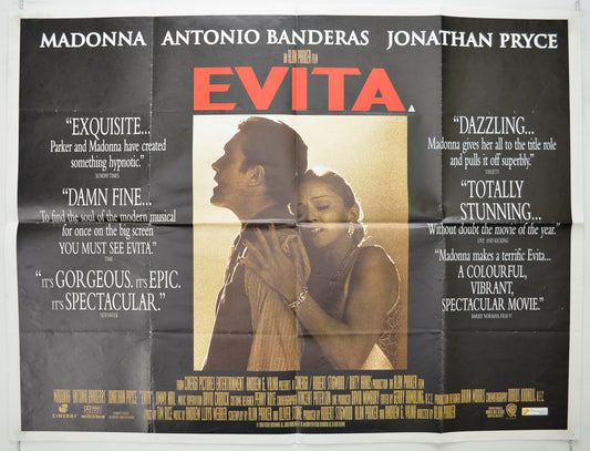 Evita Original Quad Poster - Film Poster - Movie Poster  