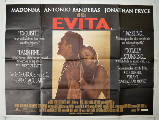 Evita   Original Quad Poster - Film Poster - Movie Poster 