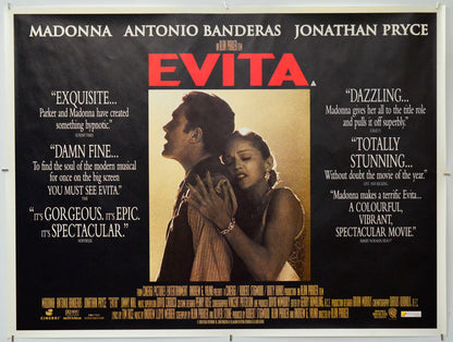 Evita - Original Quad Poster - Film Poster - Movie Poster
