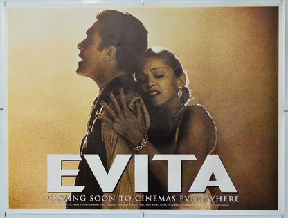 Evita - Original Quad Poster - Film Poster - Movie Poster