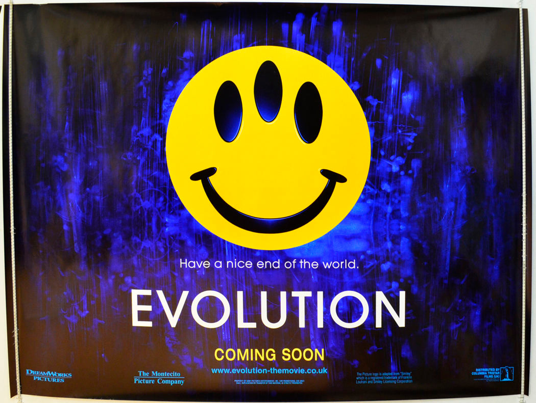 Evolution   (Teaser / Advance Version) Original British Quad Poster - Film Poster - Movie Poster