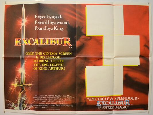 Excalibur (Cinema Lobby Stills Display Poster) Original Quad Poster - Film Poster - Movie Poster