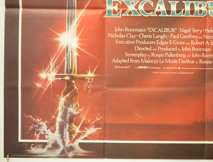 EXCALIBUR (Bottom Left) Cinema Quad Movie Poster 