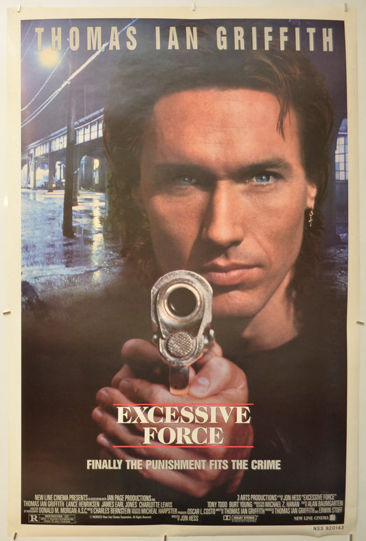 Excessive Force Original One Sheet Poster - Film Poster - Movie Poster