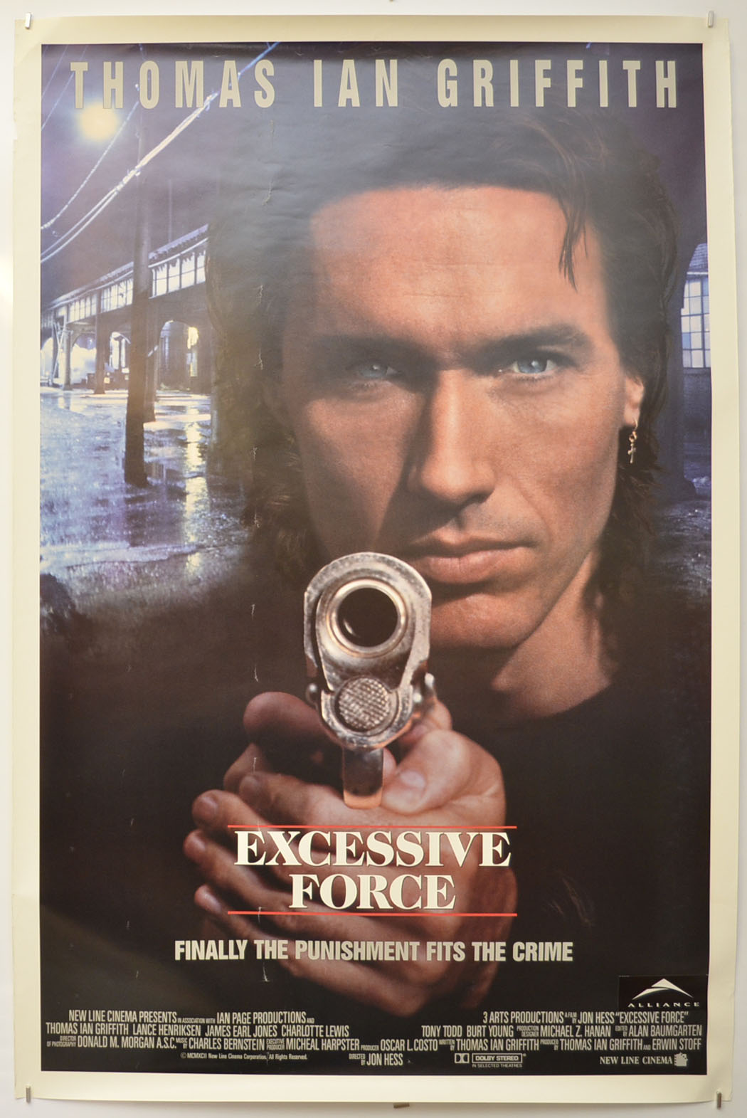 Excessive Force Original One Sheet Poster - Film Poster - Movie Poster