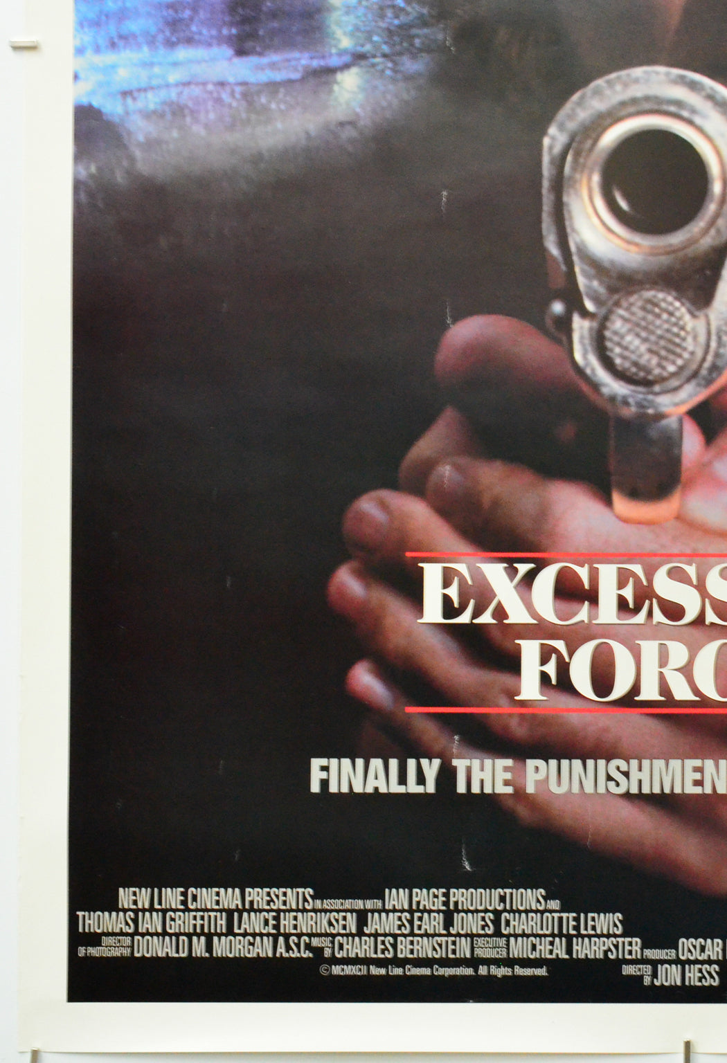Excessive Force (Bottom Left) Cinema One Sheet Movie Poster 