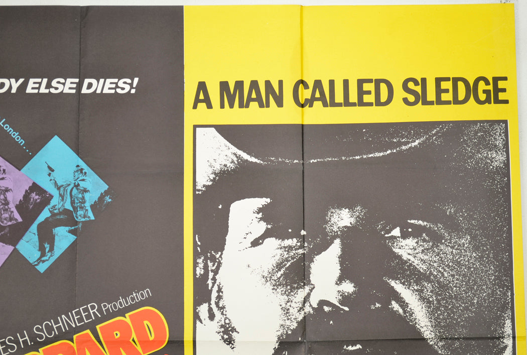 THE EXECUTIONER / A MAN CALLED SLEDGE (Top Right) Cinema Quad Movie Poster 