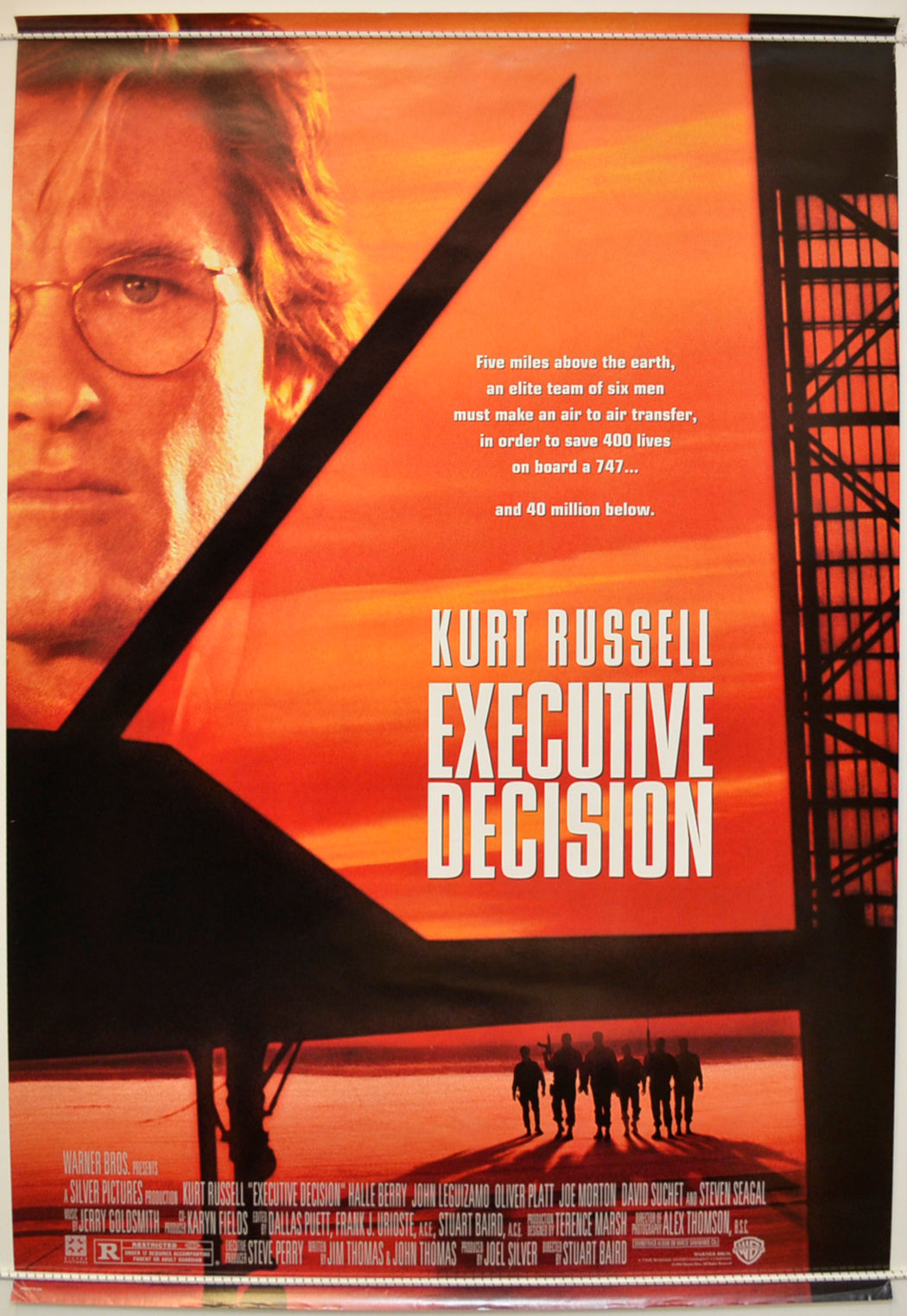 Executive Decision  Original One Sheet Poster - Film Poster - Movie Poster 