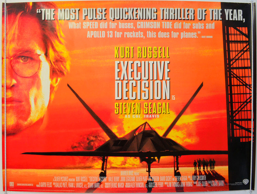 Executive Decision Original British Quad Poster - Film Poster - Movie Poster 