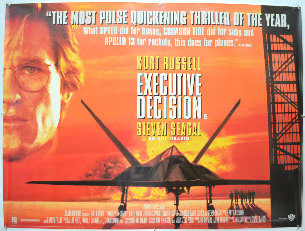 Executive Decision Original Quad Poster - Film Poster - Movie Poster