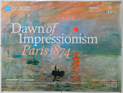 Exhibition on Screen: Dawn of Impressionism: Paris, 1874 - Original Quad Poster - Film Poster - Movie Poster