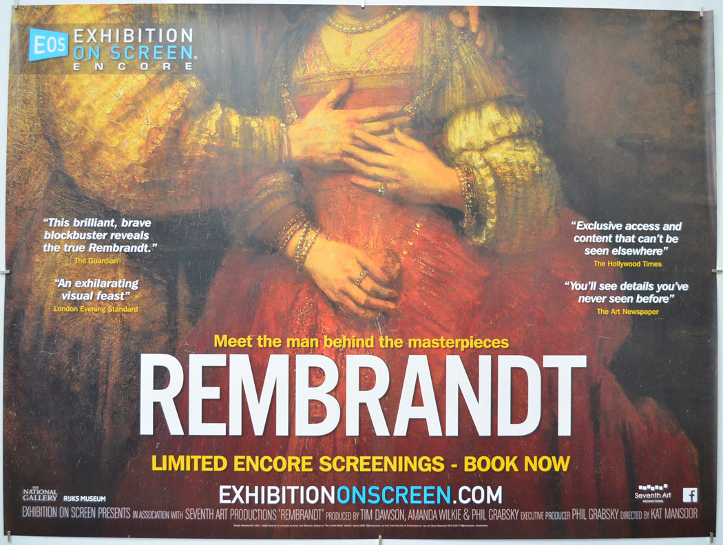 Exhibition On Screen: Rembrandt - Original Quad Poster - Film Poster - Movie Poster