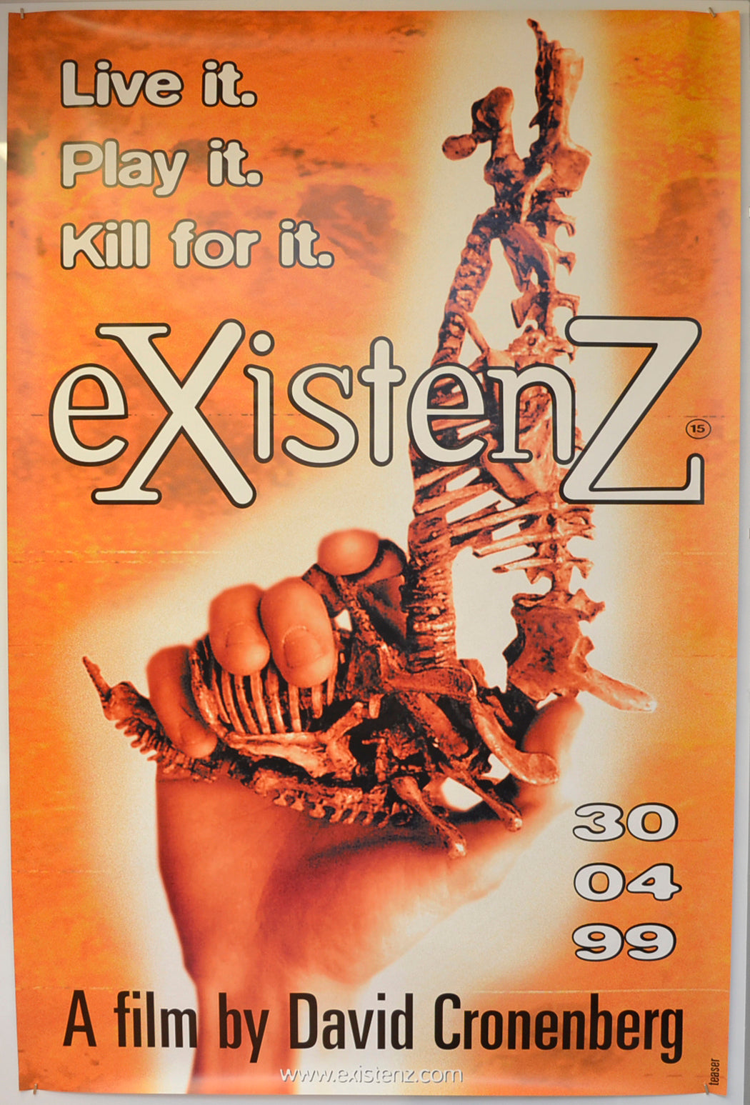 Existenz  Original British 4 Sheet Poster  (Teaser / Advance Version)   Original British 4 Sheet Poster - Film Poster - Movie Poster