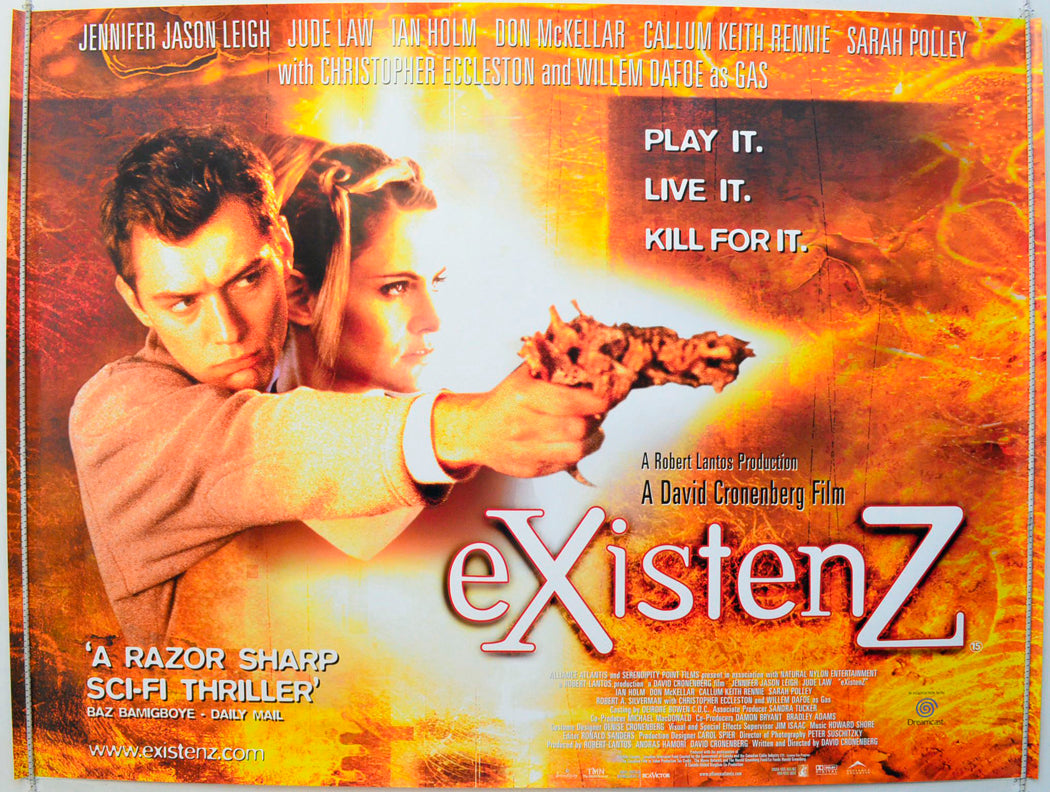 Existenz Original British Quad Poster - Film Poster - Movie Poster 