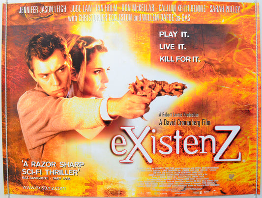 Existenz Original British Quad Poster - Film Poster - Movie Poster 