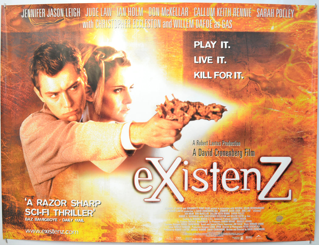 Existenz Original Quad Poster - Film Poster - Movie Poster - Cinema Poster