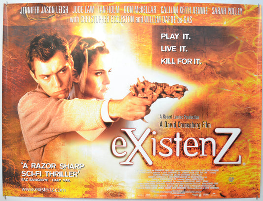 Existenz Original Quad Poster - Film Poster - Movie Poster - Cinema Poster