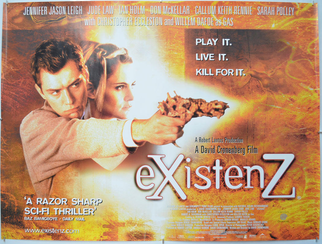 Existenz Original Quad Poster - Film Poster - Movie Poster - Cinema Poster