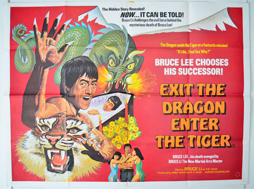 Exit The Dragon Enter The Tiger Original British Quad Poster - Movie Poster