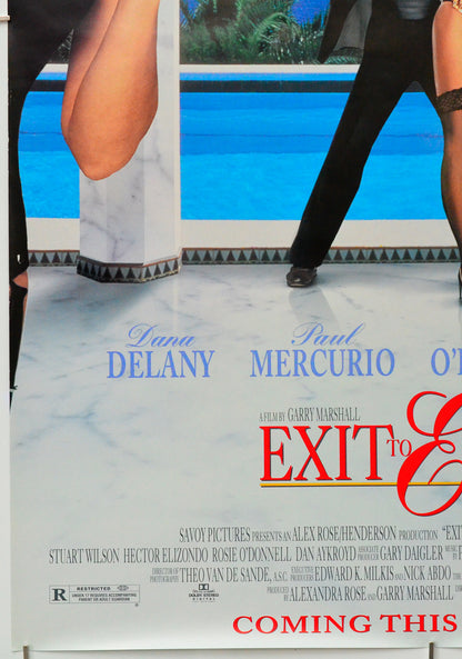 Exit To Eden (Bottom Left) Cinema One Sheet Movie Poster 
