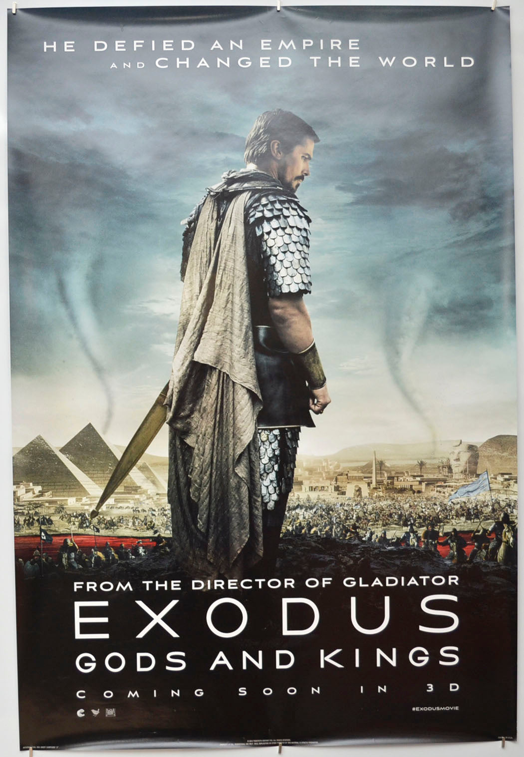 Exodus : Gods And Kings (Teaser / Advance Version) Original One Sheet Poster - Film Poster - Movie Poster