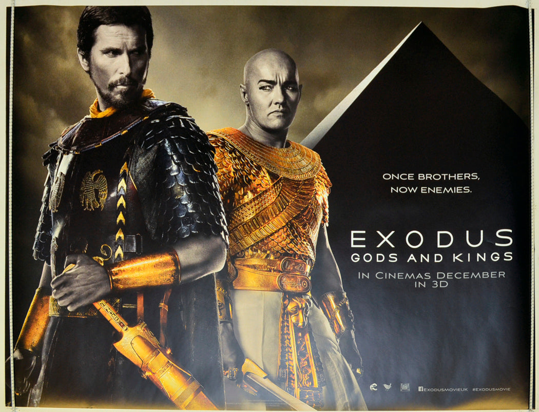 Exodus : Gods And Kings Original Quad Poster - Film Poster - Movie Poster  