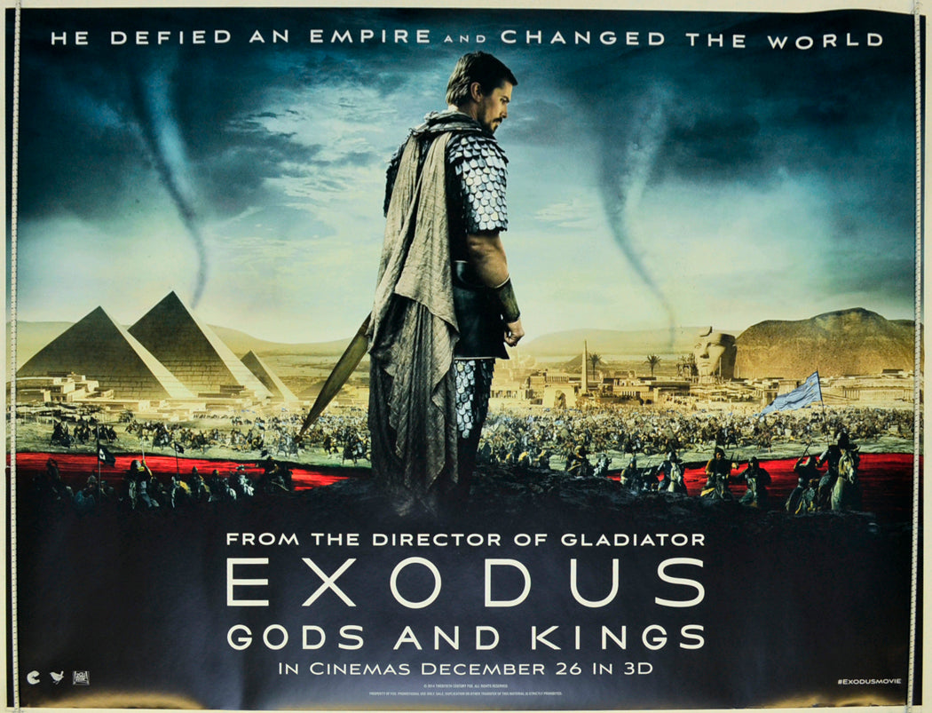 Exodus : Gods And Kings  (Teaser / Advance Version)   Original Quad Poster - Film Poster - Movie Poster  