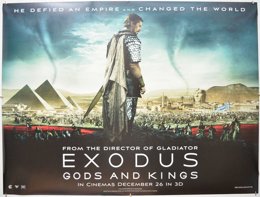 Exodus : Gods And Kings (Teaser / Advance Version) Original Quad Poster - Film Poster - Movie Poster