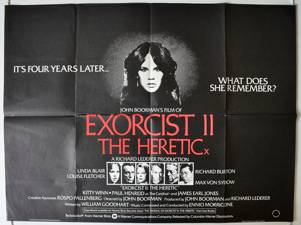 Exorcist II : The Heretic Original British Quad Poster - Movie Poster