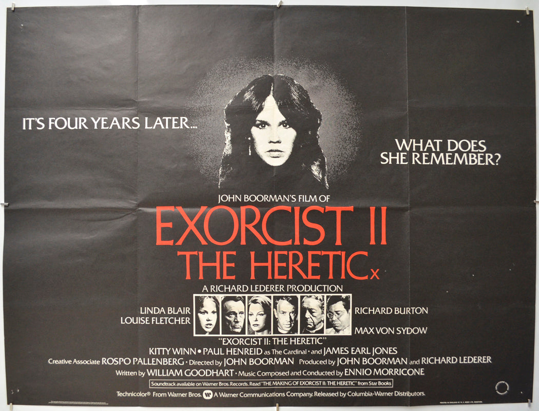 Exorcist II : The Heretic Original Quad Poster - Film Poster - Movie Poster