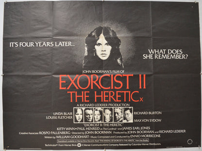 Exorcist II : The Heretic Original Quad Poster - Film Poster - Movie Poster