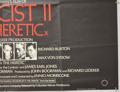 EXORCIST II : THE HERETIC (Bottom Right) Cinema Quad Movie Poster 