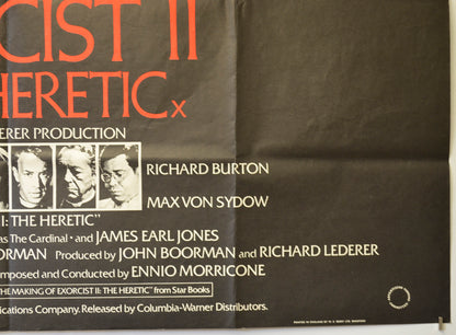 EXORCIST II : THE HERETIC (Bottom Right) Cinema Quad Movie Poster 