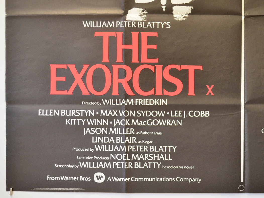 THE EXORCIST / THE OMEN (Bottom Left) Cinema Quad Movie Poster 