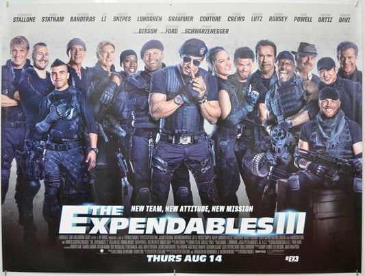 The Expendables III Original Quad Poster - Film Poster - Movie Poster