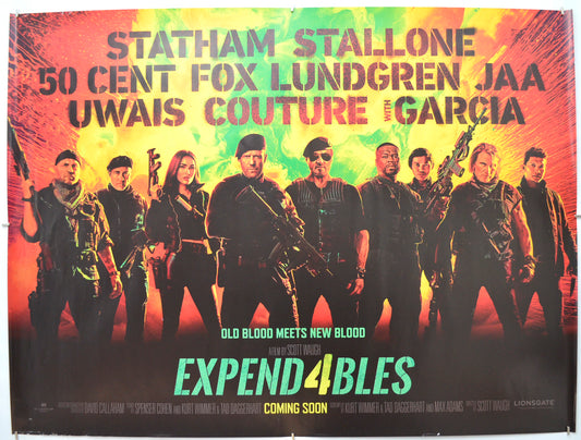 Expend4bles (a.k.a. Expendables 4) Original Quad Poster - Film Poster - Movie Poster 