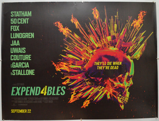 Expend4bles (a.k.a. Expendables 4) Original Quad Poster - Film Poster - Movie Poster