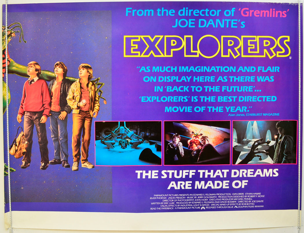 The Explorers Original Quad Poster - Film Poster - Movie Poster  