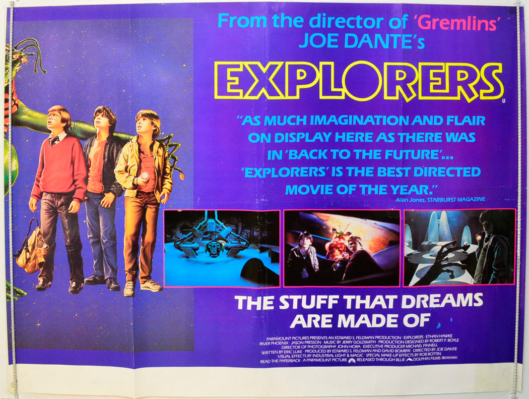 The Explorers Original British Quad Poster - Film Poster - Movie Poster 