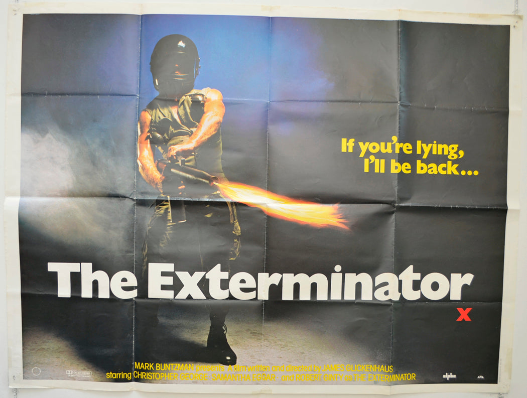 The Exterminator  Original British Quad Poster - Film Poster - Movie Poster 