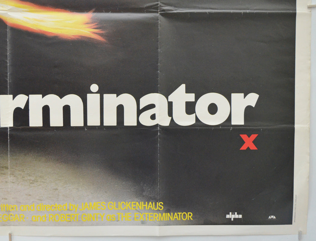 THE EXTERMINATOR (Bottom Right) Cinema Quad Movie Poster 