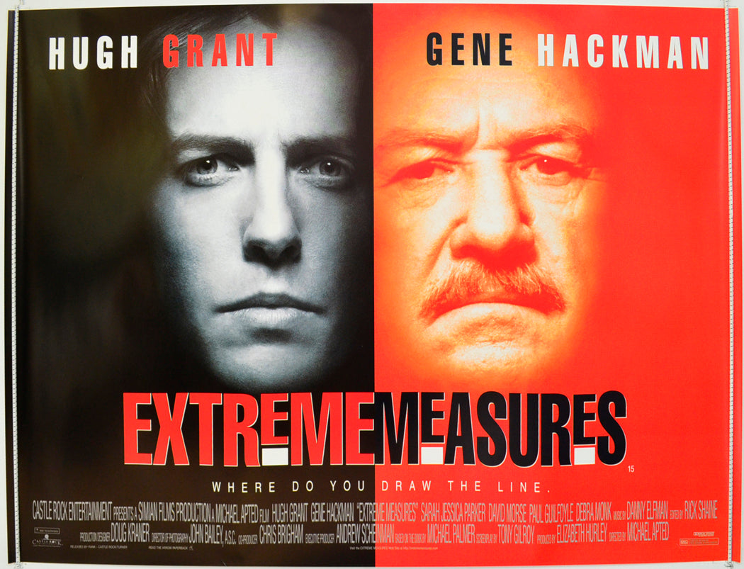 Extreme Measures  Original British Quad Poster - Film Poster - Movie Poster 