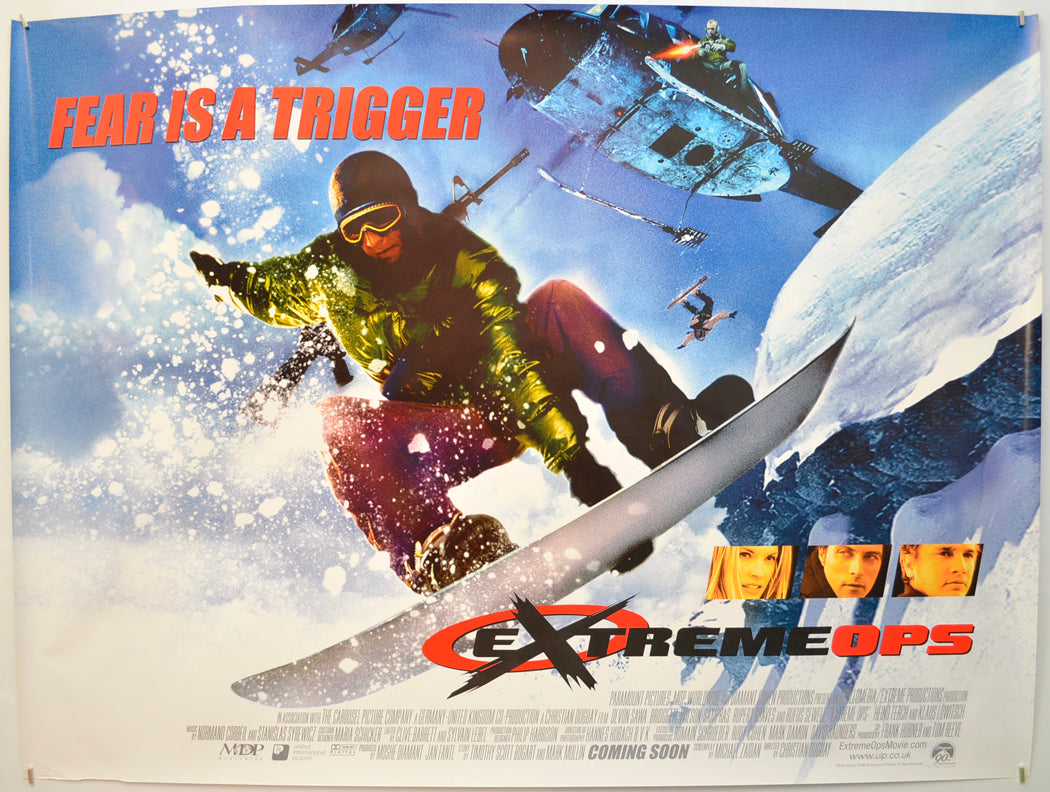 Extreme Ops Original Quad Poster - Film Poster - Movie Poster