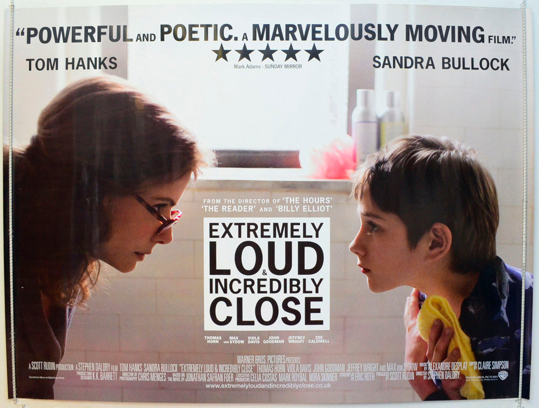 Extremely Loud And Incredibly Close  (Version 2)   Original British Quad Poster - Film Poster - Movie Poster 